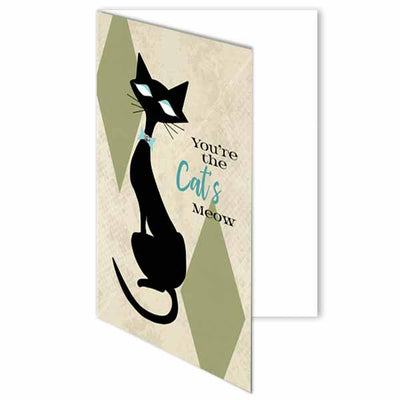 Cat's Meow Greeting Card - ModLoungePaperCompany