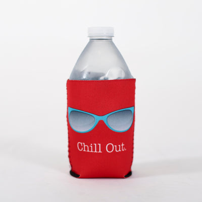Chill Out Red Koozie - ModLoungePaperCompany
