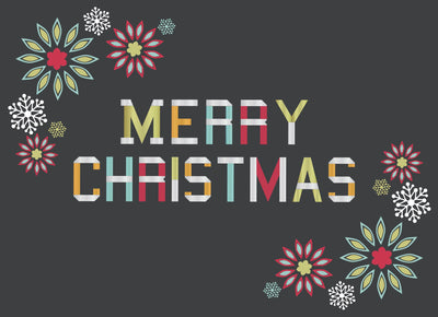 Merry Christmas Greeting Card Set - ModLoungePaperCompany