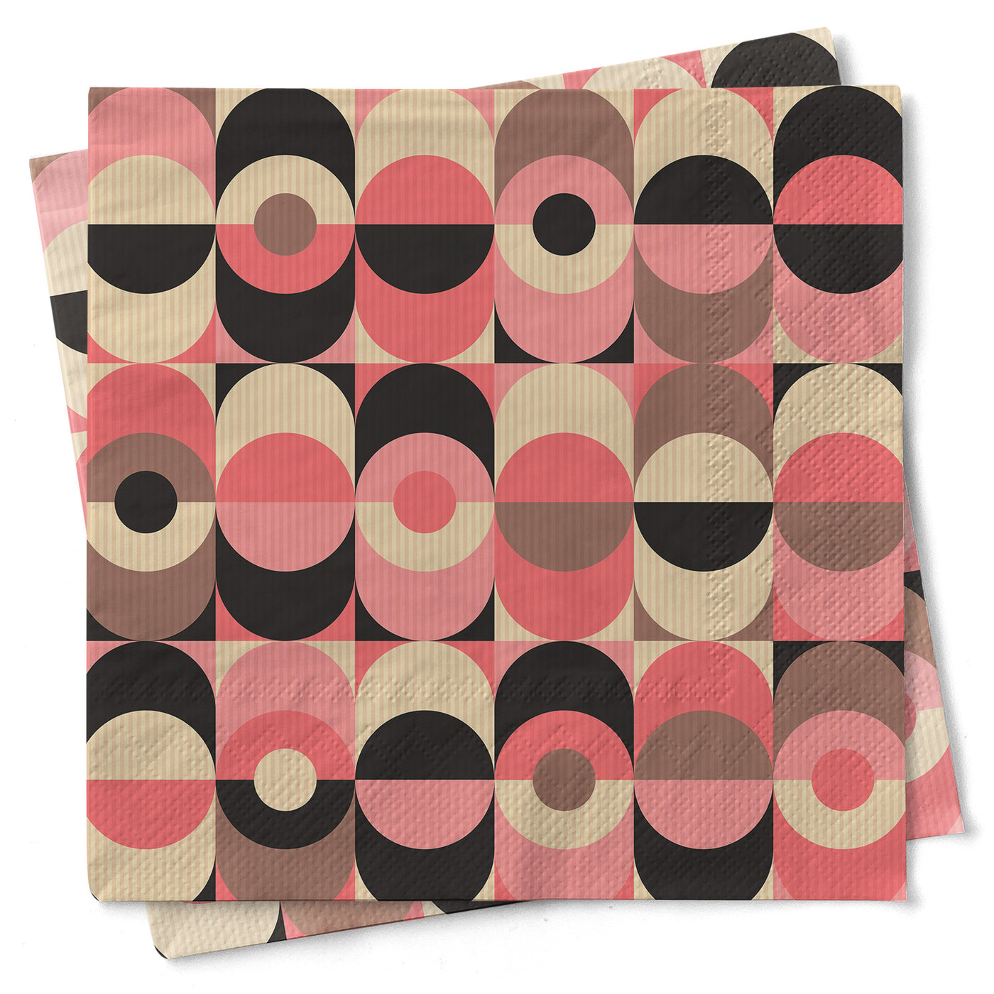 Mid Century Modern geometric design cocktail beverage napkin will be a great add-on to any bar or cocktail party. Great for hosting dinner parties, cocktail parties, give a gift for a host/hostess, Birthday gifts, or even a Happy housewarming!