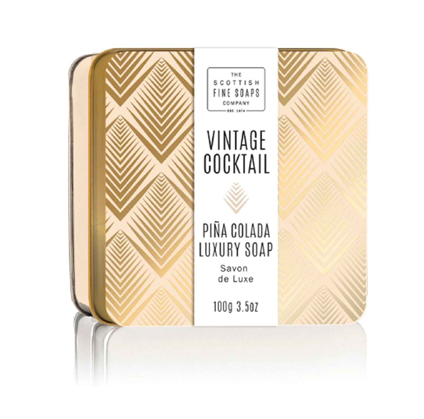 Pina Colada Soap In A Tin scottish fine soaps co