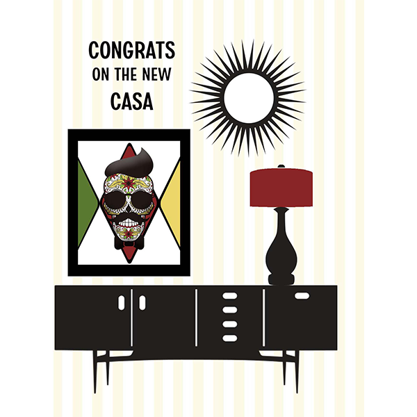 Congrats on the Casa Skull Card - ModLoungePaperCompany