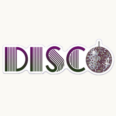 Disco Retro Vinyl Sticker