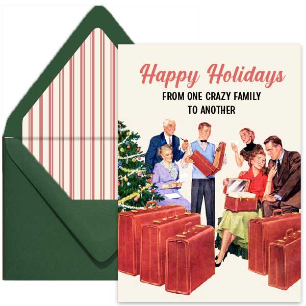 Family Holiday Greeting Card - ModLoungePaperCompany