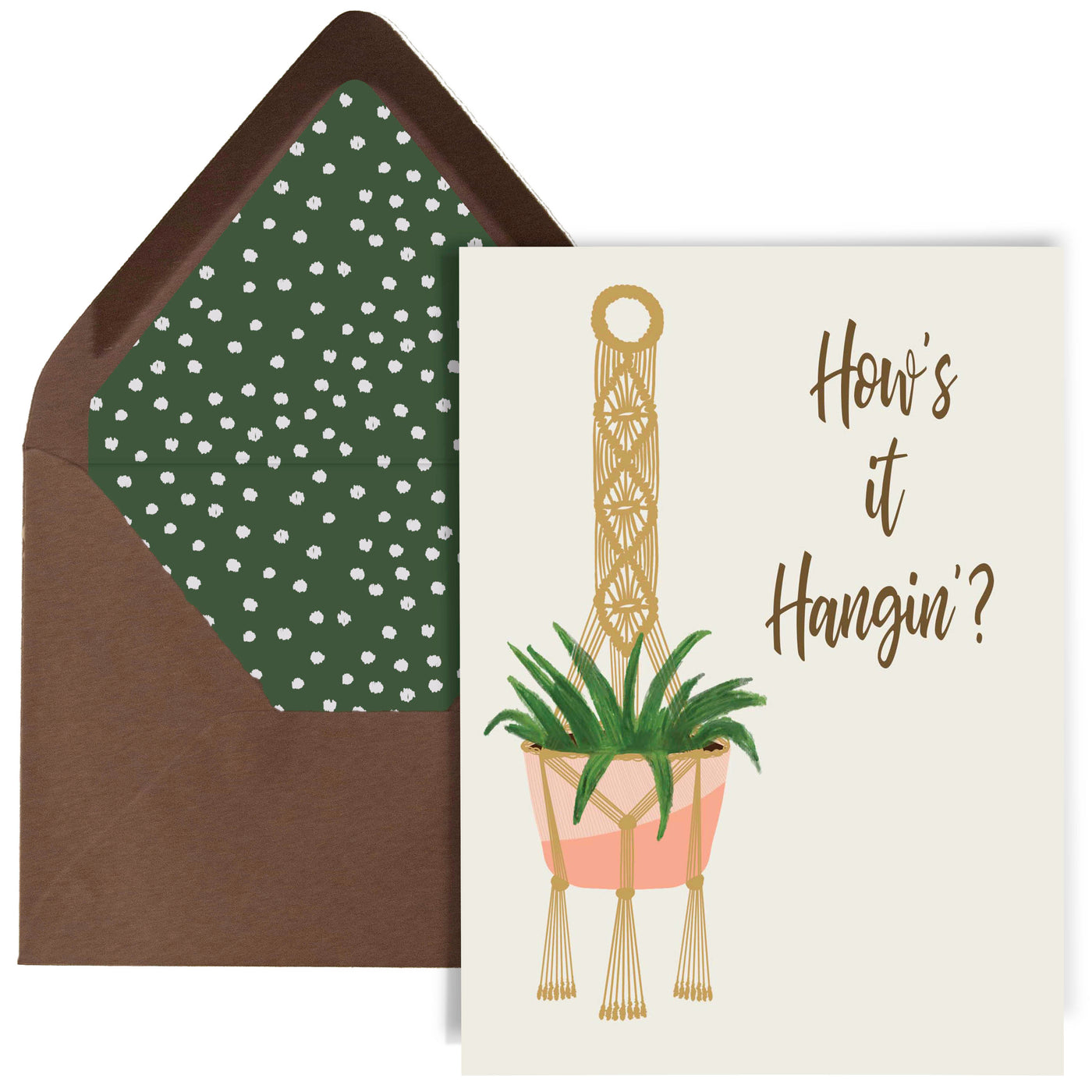 Hows It Hangin' Greeting card