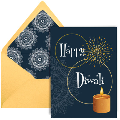 Happy Diwali Holiday Greeting Card