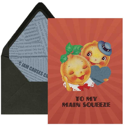 Main Squeeze Vintage Love Greeting Card