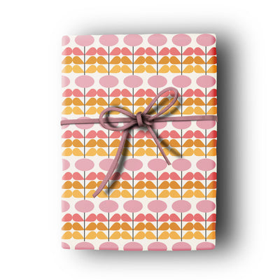Mid Mod Floral Gift Wrap