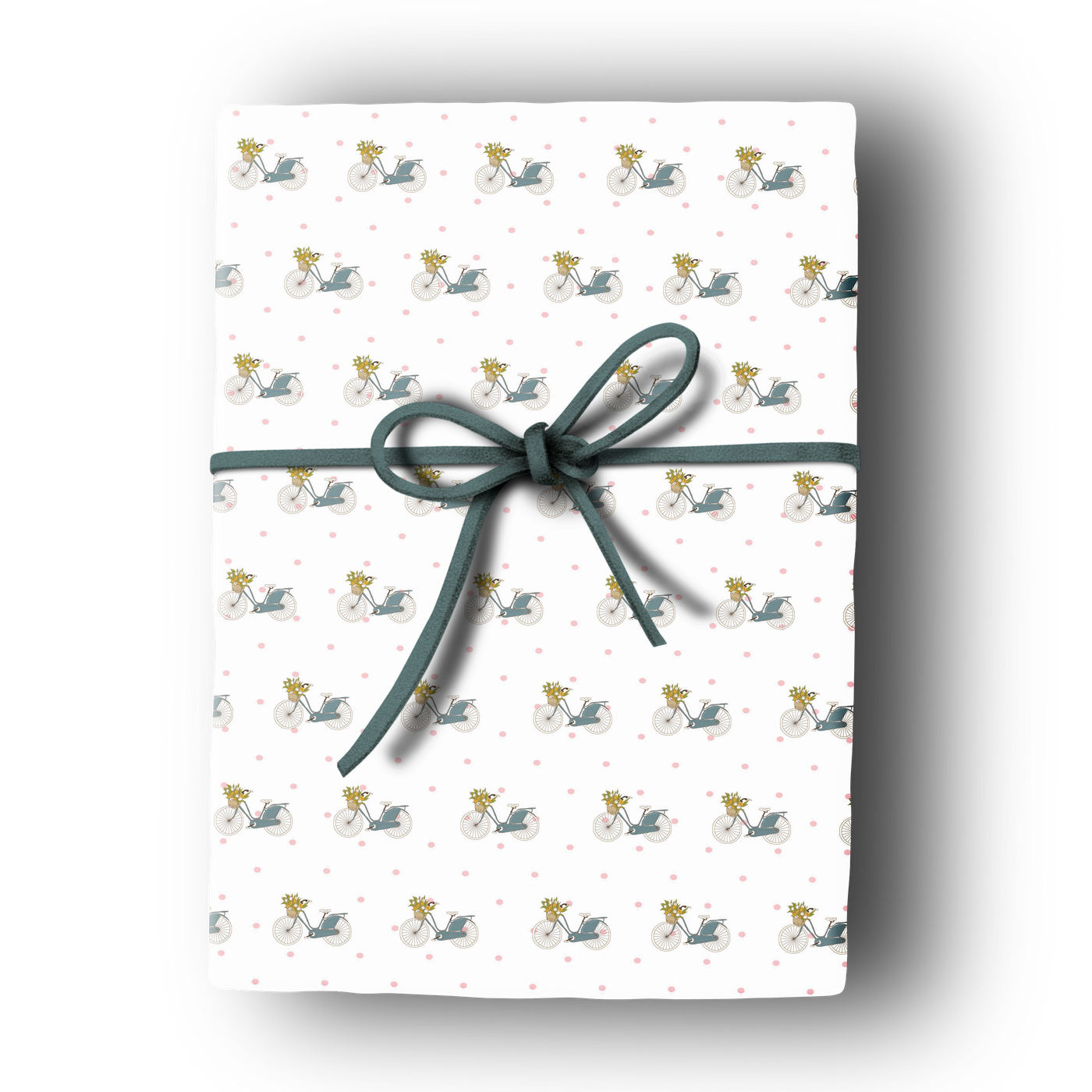 summer vintage bike gift wrap wrapping paper sheets