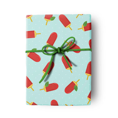 Summer Ice Popsicle Gift Wrap