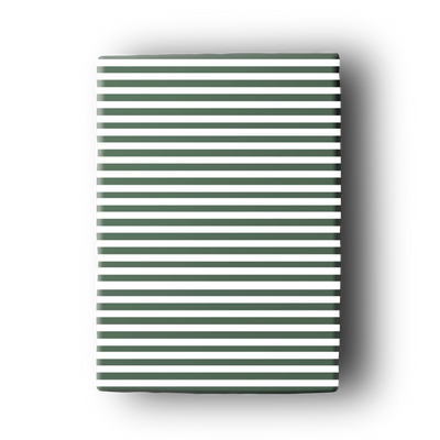 Green stripe gift wrap