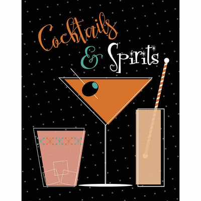 Cocktails & Spirits Art Print - ModLoungePaperCompany