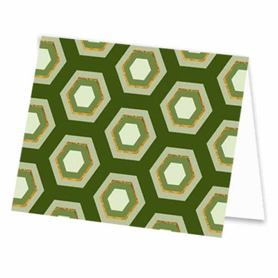 Hexagon Notecard - ModLoungePaperCompany