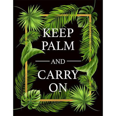 Keep Palm and Carry On Sign - ModLoungePaperCompany