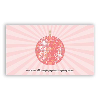 pink disco ball mini memo little notes