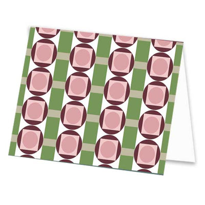 Circle in Squares Notecard - ModLoungePaperCompany