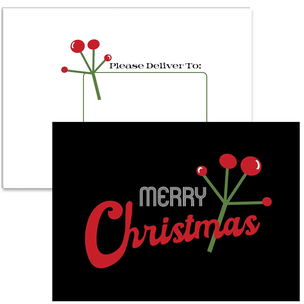 Merry Mistleoe Greeting Card Set - ModLoungePaperCompany