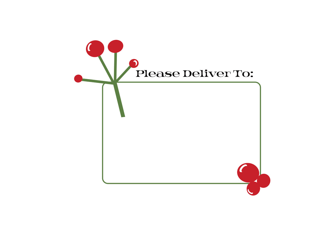 Mid Century Modern Mistleoe Greeting Card Set - ModLoungePaperCompany