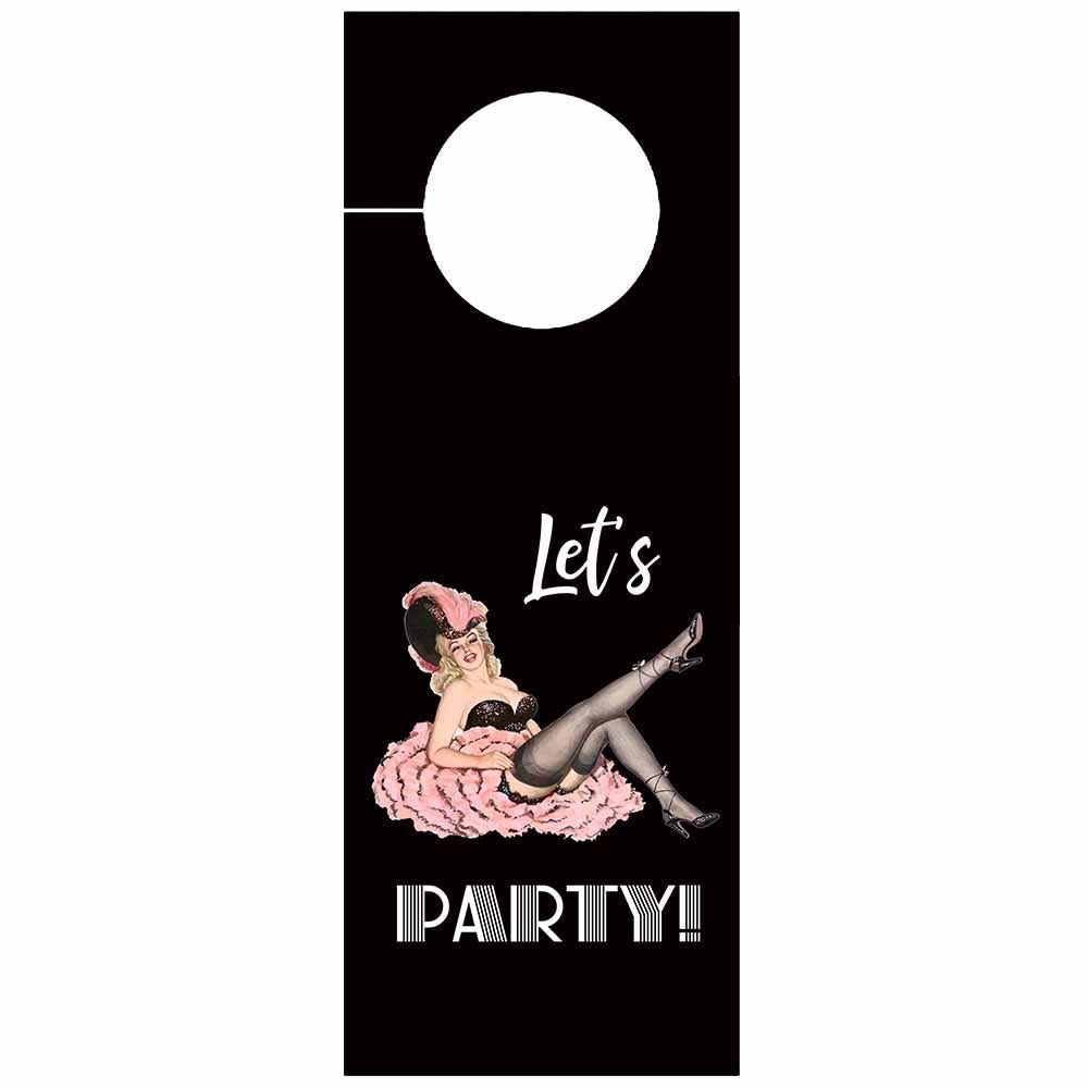Lets Party Wine Tag - ModLoungePaperCompany