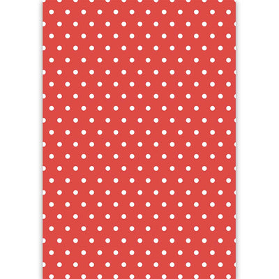 Red Polka Dot Gift Wrap - ModLoungePaperCompany