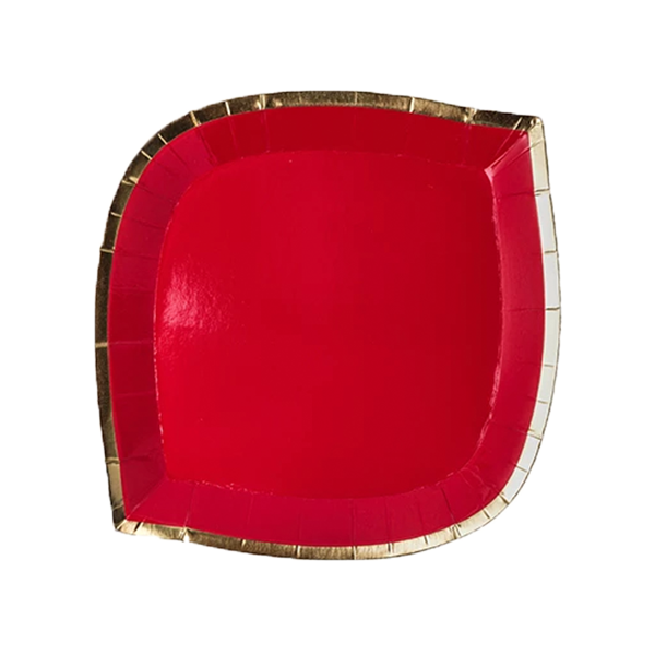 Posh Plate Red - ModLoungePaperCompany