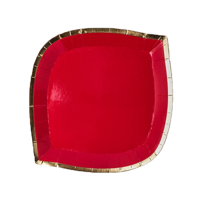 Posh Plate Red - ModLoungePaperCompany