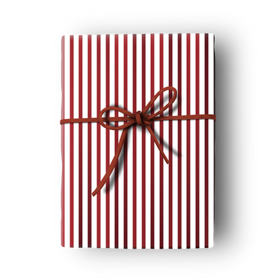 red stripe gift wrap wrapping paper sheets
