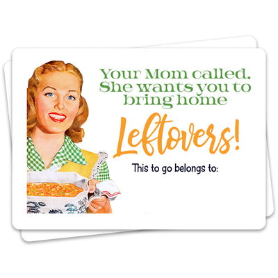 Mom Called Retro Housewife funny thanksgiving Leftover Sticker