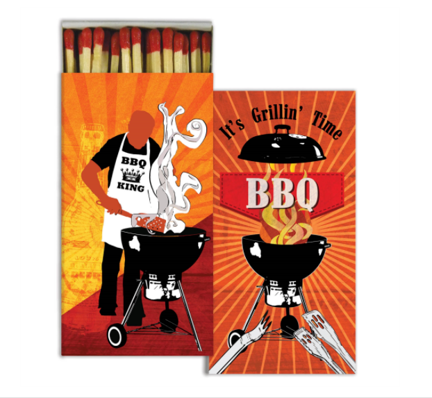 BBQ Grill Boxed Matches - ModLoungePaperCompany