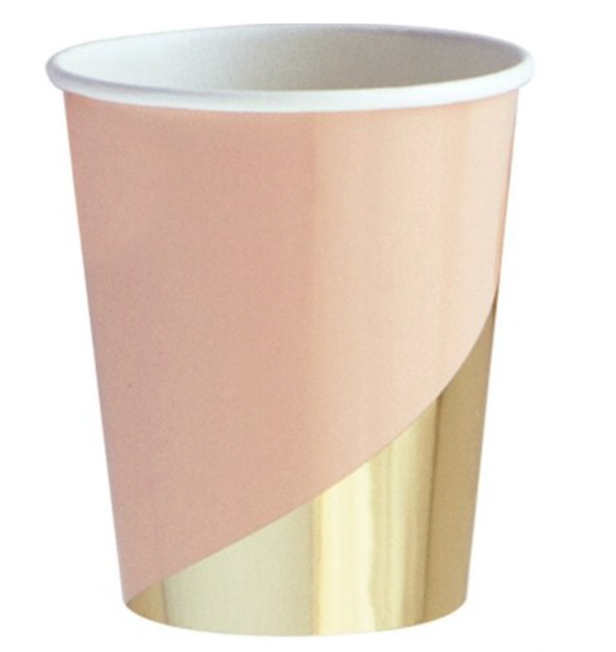 Blush and Gold Foil aper Cup