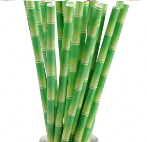 Bamboo Vintage Tropical Paper Straws