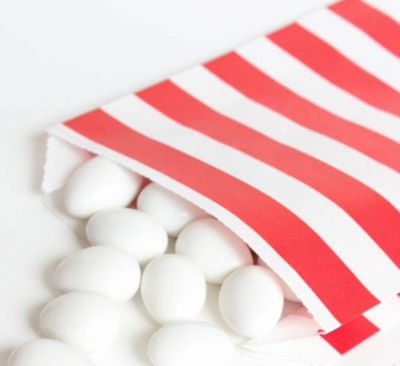 Red and White Stripe Goodie Bags