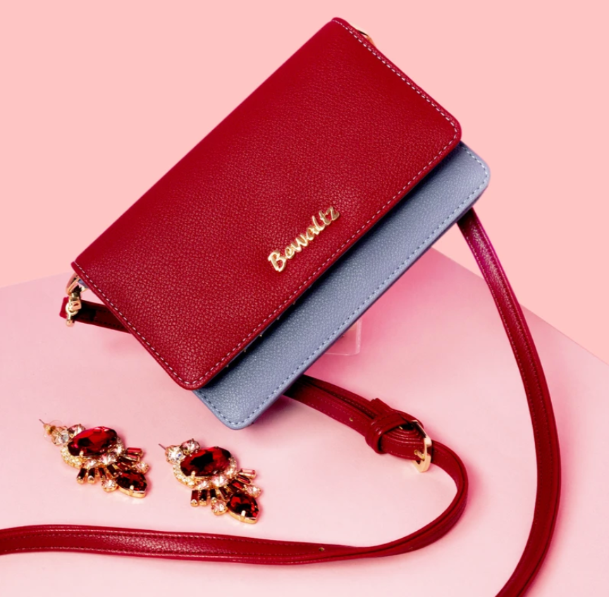 Bella Crossbody Bag Red - ModLoungePaperCompany