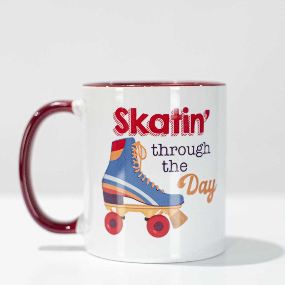 Skating Through The Day Coffee Mug - ModLoungePaperCompany