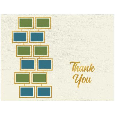 Square Rows Thank You Card - ModLoungePaperCompany