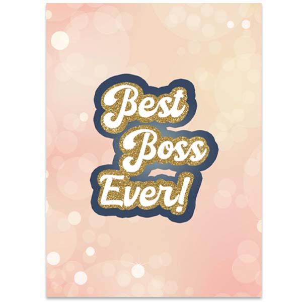 Best Boss Ever Greeting Card - ModLoungePaperCompany