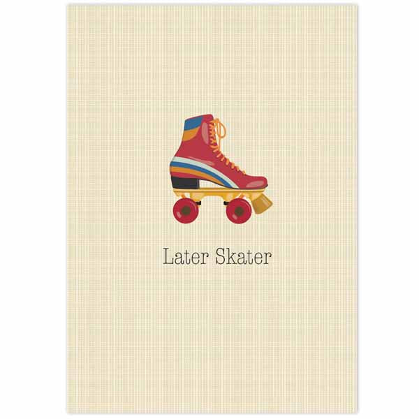 Later Skater Miss You Card - ModLoungePaperCompany