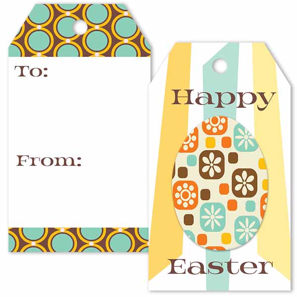 Mod Egg Easter Gift Tag - ModLoungePaperCompany