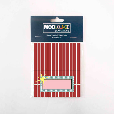 Retro Cola Place cards - ModLoungePaperCompany