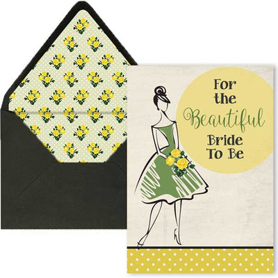 Vintage Bride To Be Shower Card - ModLoungePaperCompany