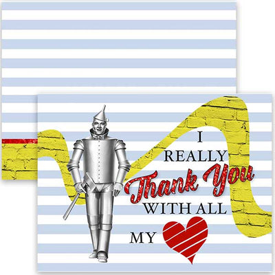 Wizard Of Oz Tin Man Thank You Card - ModLoungePaperCompany
